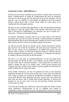 Ma mère a un excellent talent