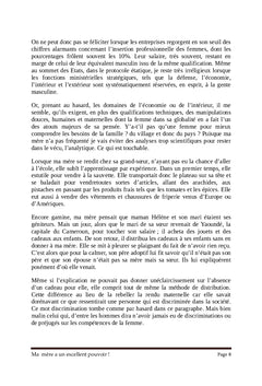 Ma mère a un excellent talent