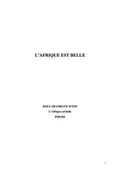 L'Afrique est Belle
