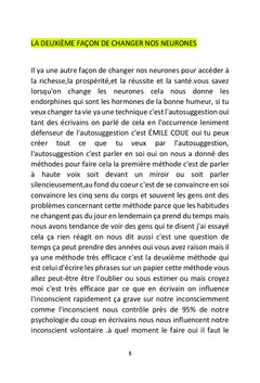 Les façons de changer nos neurones