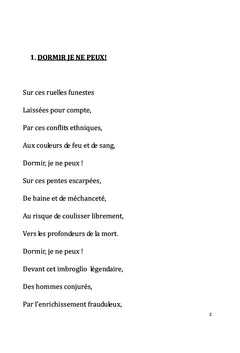 Dormir, je ne peux !