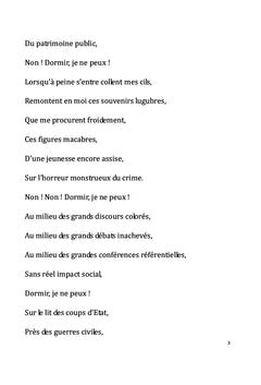Dormir, je ne peux !