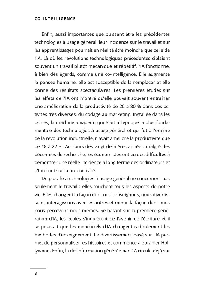 Co-intelligence - Vivre et travailler avec l'IA
