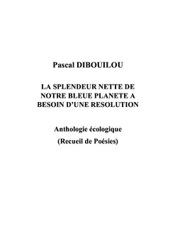 La splendeur nette de notre bleue Planète a besoin d'une résolution