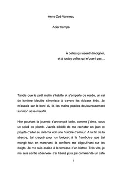 Acier trempé