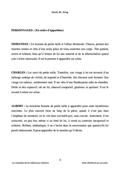 La Comédie de la Tolerance Relative