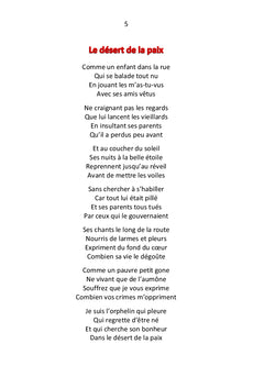 Le désert de la paix