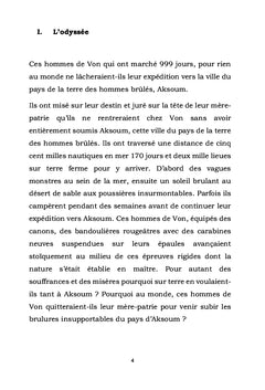 Le dernier discours de la Princesse d'Aksoum