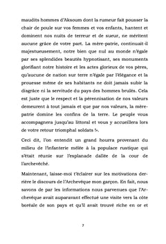 Le dernier discours de la Princesse d'Aksoum