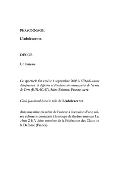 Six brèves pièces de théâtre