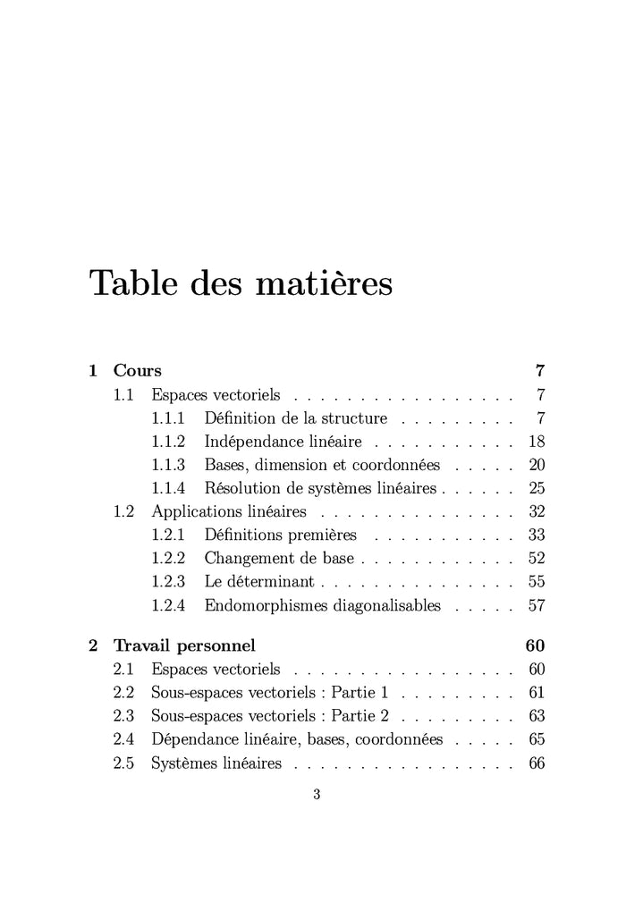 L'algèbre linéaire et le calcul matriciel
