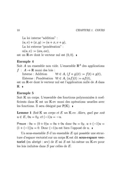 L'algèbre linéaire et le calcul matriciel