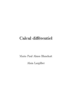 Calcul différentiel