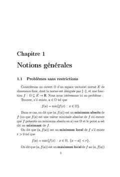 ElEments d'optimisation