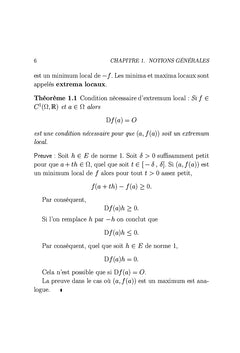ElEments d'optimisation