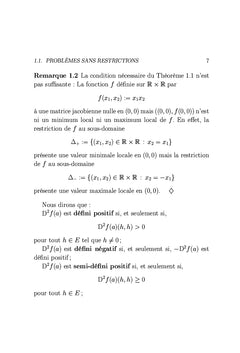 ElEments d'optimisation