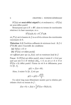 ElEments d'optimisation