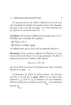 ElEments d'optimisation