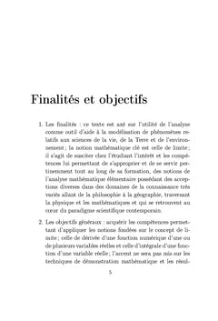 Outils mathEmatiques pour les sciences expErimentales