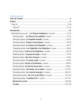 La Leçon Vitale prEsente livre 3 Les PoEmes Orpholoses