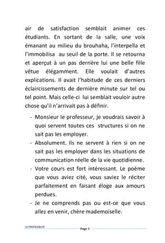 Le professeur