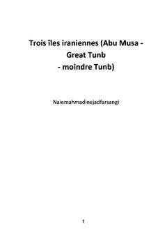 Trois îles iraniennes