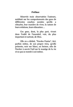 Paroles Pesées, poésie
