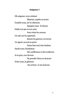 Paroles Pesées, poésie