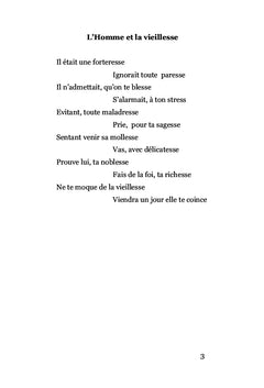 Paroles Pesées, poésie
