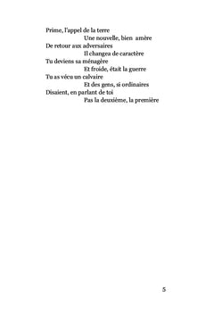 Paroles Pesées, poésie