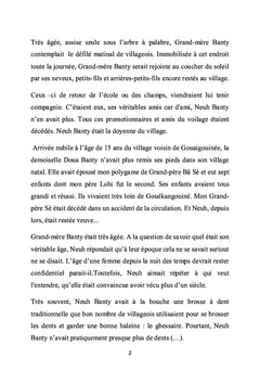 Grand-mère Banty à Abidjan