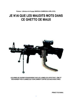 Je n'ai que les maudits mots dans ce Ghetto de Maux