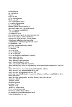 Je n'ai que les maudits mots dans ce Ghetto de Maux