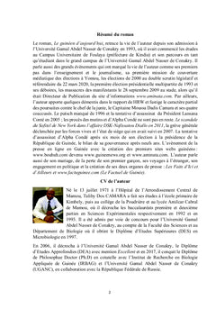Un guinéen d'aujourd'hui