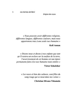 Les larmes de Beni