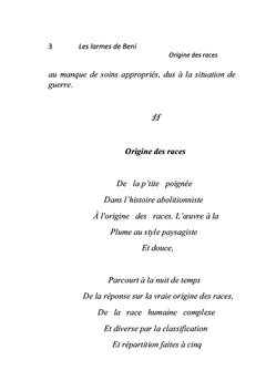 Les larmes de Beni