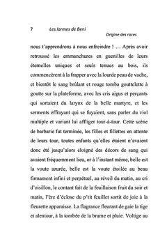 Les larmes de Beni