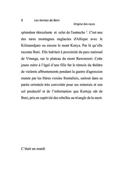 Les larmes de Beni