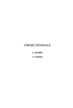 Chimie Minérale