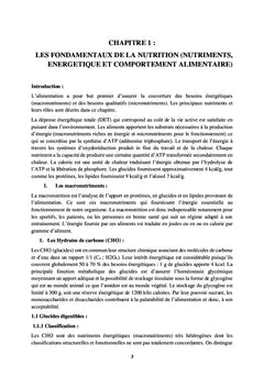 La nutrition pratique et les modèles alimentaires