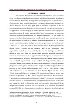 RSE et Parties Prenantes