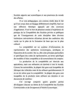 Manuel de Comptabilité des Sociétés en SYSCOHADA