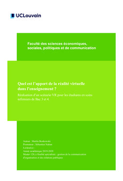Quel est l'apport de la réalité virtuelle dans l'enseignement ?