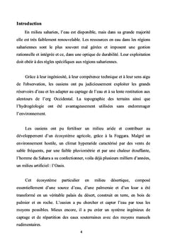Description et fonctionnement de la foggara