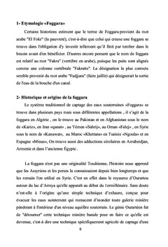 Description et fonctionnement de la foggara