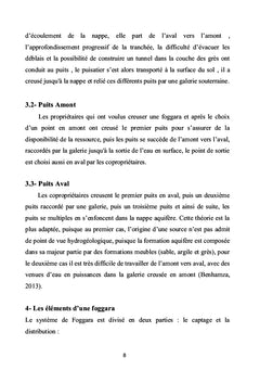 Description et fonctionnement de la foggara