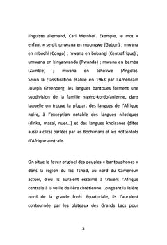 Paroles Bantoues