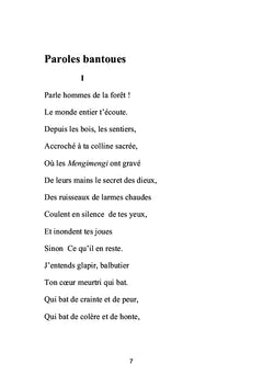 Paroles Bantoues