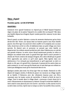 L'espoir au bout du désespoir