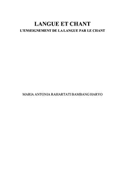 Langue et Chant